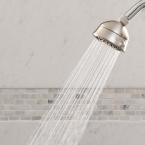 5-Spray Low Flow Fixed Shower Head in Brushed Nickel (or Chrome)